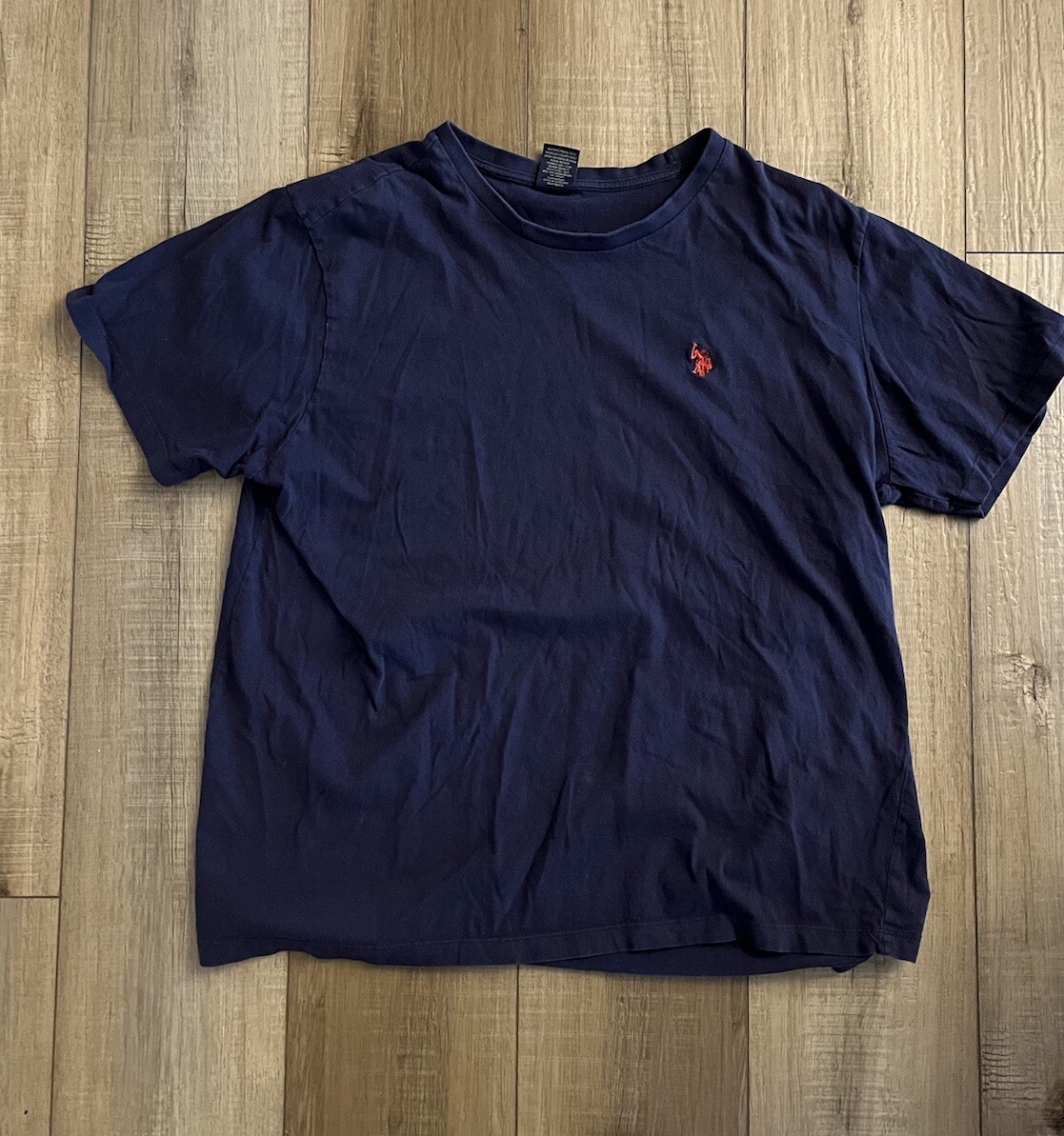 T shirt Polo Ralph Lauren vintage anni 90 XL blu navy pony stile preparazione estate classica