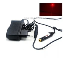 Focusable 635nm 638nm 5mW Orange Red Dot Laser Module w K9 Lens &Adapter