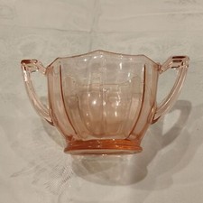 Pink Glass Sugar Dish