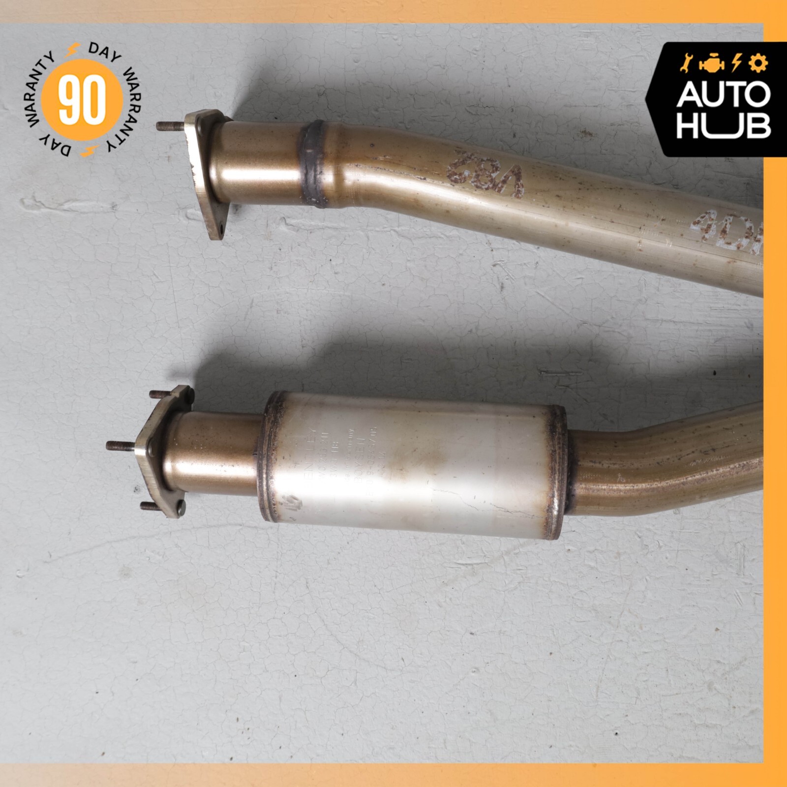 Bentley Flying Spur Sedan 4.0L Middle Exhaust Center Resonator Silencer OEM 44k