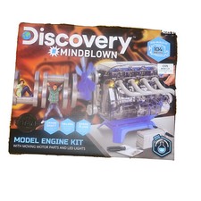 Discovery Mindblown Model Engine Kit with Moving Motor Parts and LED Lights