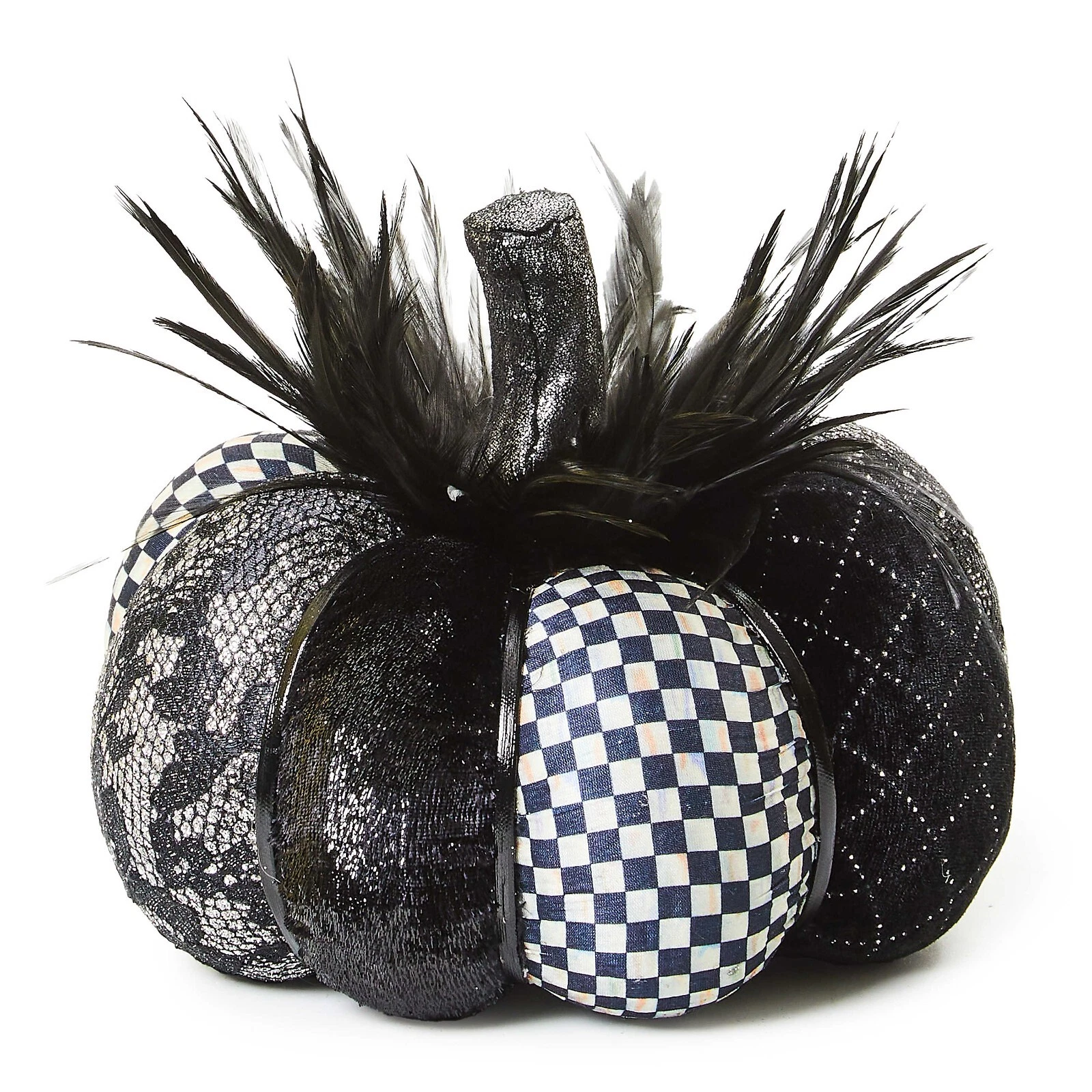 MacKenzie-Childs Haunted House Feather Pumpkin - Thumbnail 2