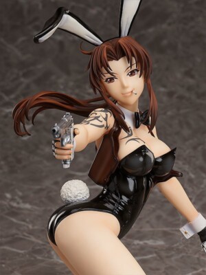 B-Style Black Lagoon Revy Bare Leg Bunny 1/4 Figur GRATIS Brandneu UK