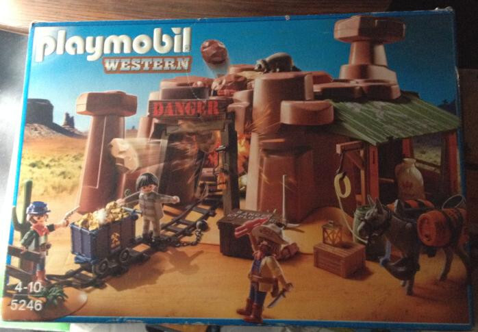 PLAYMOBIL 5246 Western la Mine d'OR, le cadeau d'anniversaire idéal pour garçon et fille