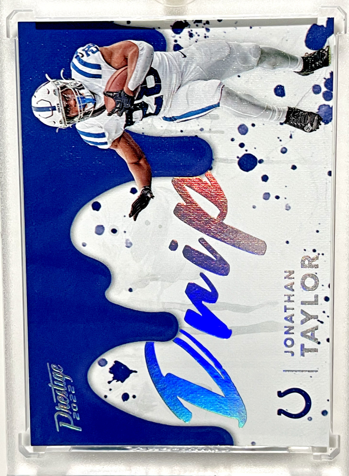 2022 Panini Prestige JONATHAN TAYLOR NFL Drip Insert Colts Case Hit SSP