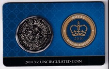 AUSTRALIAN: 2010 50 CENT QUEEN ELIZABETH II ROYAL ENGAGEMENT UNC COIN #PL472