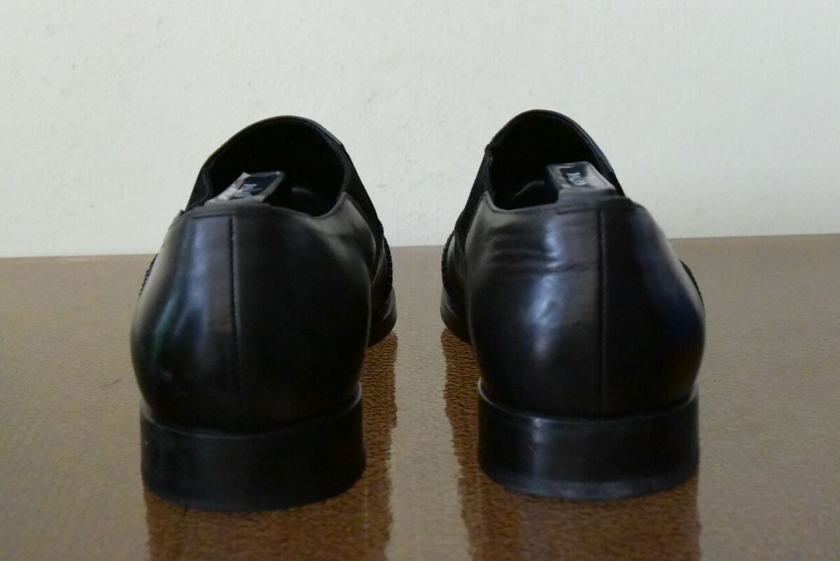 PRADA Men's Black Leather Slip-on Shoes Sz. 10 (43) UK9 | eBay PRADA Men's Black Leather Slip-on Shoes Sz. 10 (43) UK9 | eBay