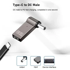 USB C to DC Adapter Jack Type C Power PD 100W Charging Converter DELL HP Lenovo