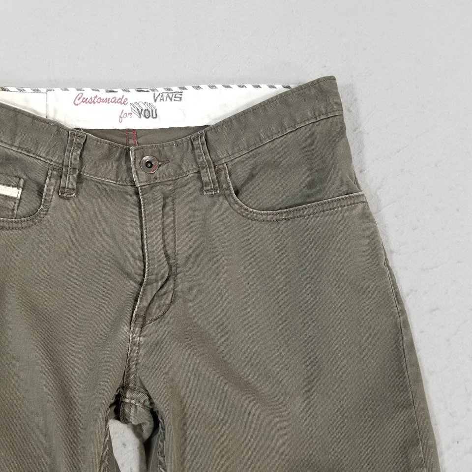 Vans off the wall jeans pants men's 30 x 30 Brown slim straight flex stretch - Image 4 of 4