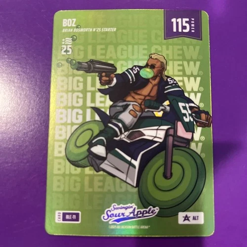 BOZ Bo Jackson Battle Arena NSCC Big League Chew SOUR APPLE Foil BLC-11