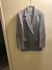 Haggar Gallery Wool Tweed Men's Blazer Size 42 Long Made in USA.