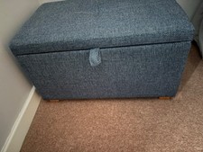 Gaia Baby Serena Blue Footstool or Ottaman