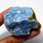 260.90 Cts Natural Australian Blue Opal Rough Specimen Facet Loose Gemstone"