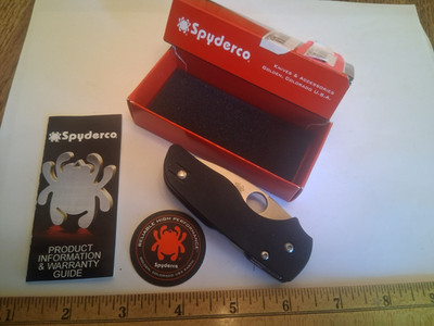 SPYDERCO LIL NATIVE COMPRESSION LOCK BLACK G-10 CPM S30V C230GP USA IN BOX