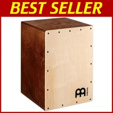 Travel-Friendly Cajon Box Drum - Steel Snares, Rear Port