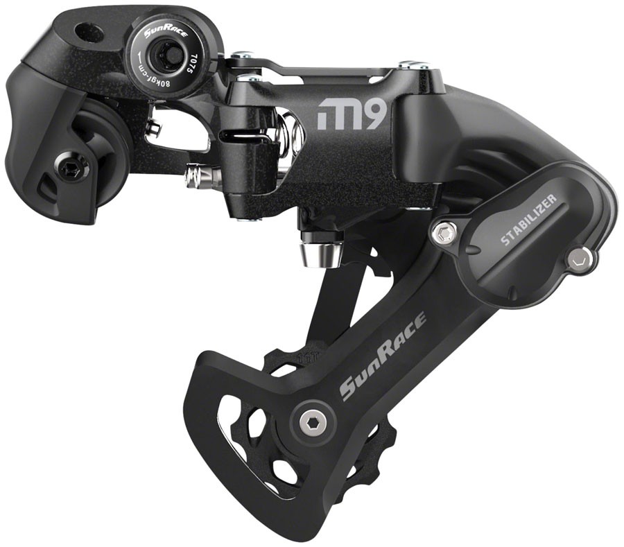 SunRace M903 9-Speed Alloy Short Cage Rear Derailleur for MTB Black 9190₽