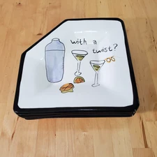 Appetizer Plates Set – Entertaining Cocktail Party Serving Dishware