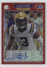 2021 Leaf Pro Set Metal 1989 Red Mojo 15/35 JaCoby Stevens #PA-JS1 Auto 07rd