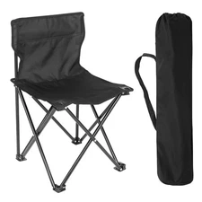 YSSOA FNCHARCAMP Portable Folding Camping Chair Adult Carry Bag - Black