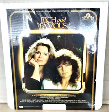 Rich And Famous CED Videodisc Movie Sealed New Jaqueline Bisset 1981