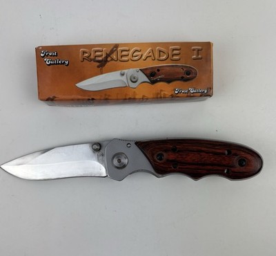 Vtg Frost Cutlery #15-847PW Renegade-I Folding Pocket Knife With Box