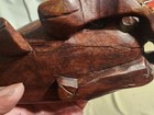 Vintage Chinese Carved Wooden Water Buffalo Figure- Small Chips And Cracks — photo 9