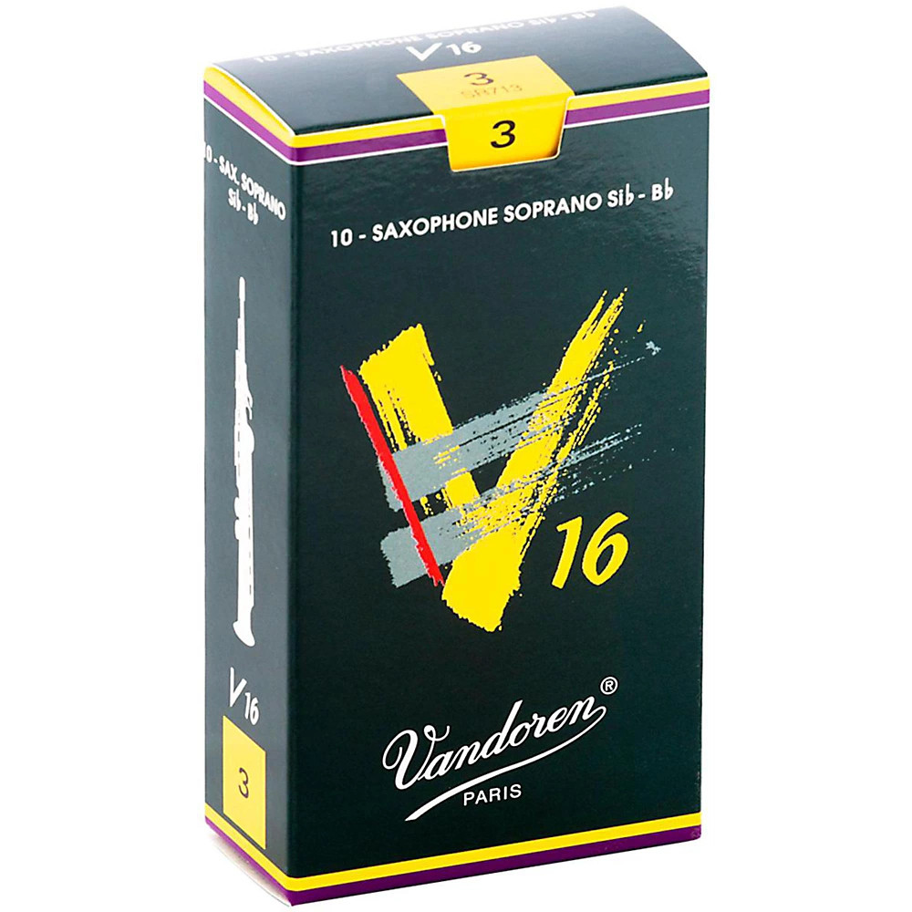 Vandoren V16 Soprano Saxophone Reeds Strength 3 Box of 10 5090₽