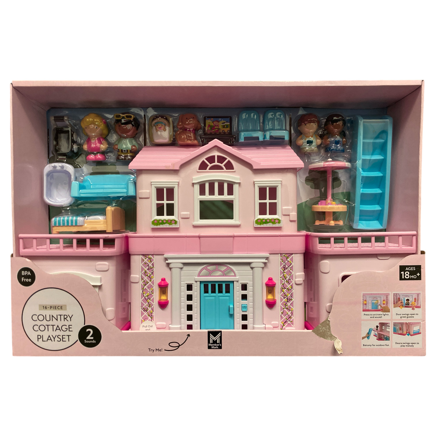 Участники отмечают Детский игровой набор для дошкольного обучения 16 предметов Загородный коттедж 7190₽