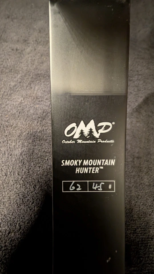 OMP Smoky Mountain Hunter Recurve Bow 62" 45# Right Hand – Wood Riser - Image 4 of 4