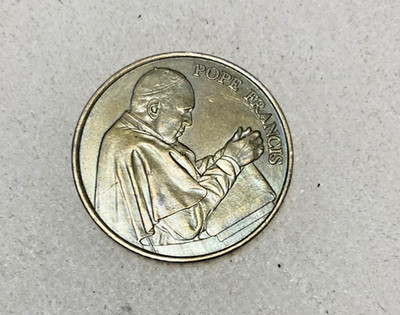 Pope Francis Coin - Bronze Catholic Vatican Religious Pocket ...