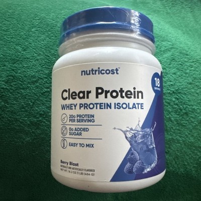 Nutricost Clear Whey Protein Isolate Powder (Berry Blast) 1 LB - 20g of Protein