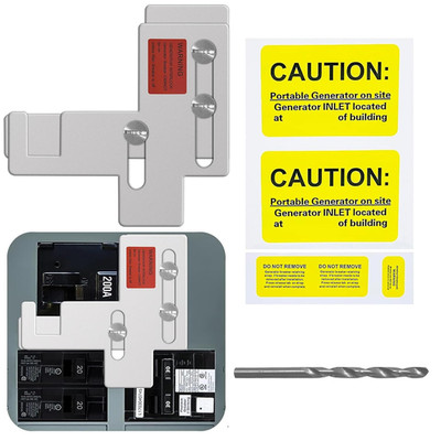 Generator Interlock Kit Compatible with Murray or Siemens 150 Amp or 200 Amp Pan