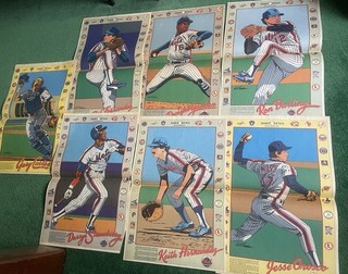 1986 Purdom Daily News Mets Inserts 7 Different players