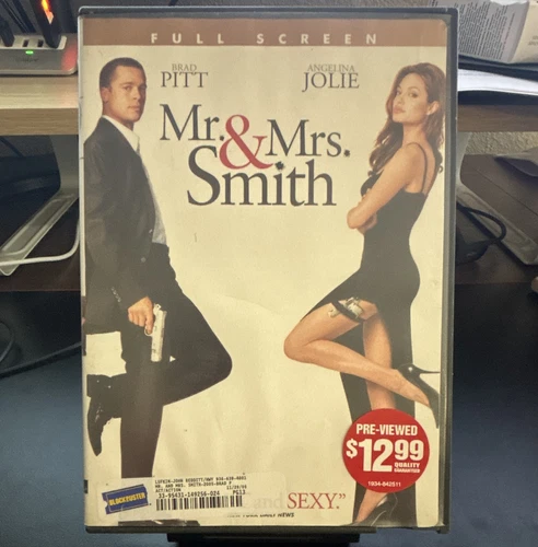 Mr. & Mrs. Smith DVD Full Screen PG-13 2005 Brad Pitt Angelina Jolie