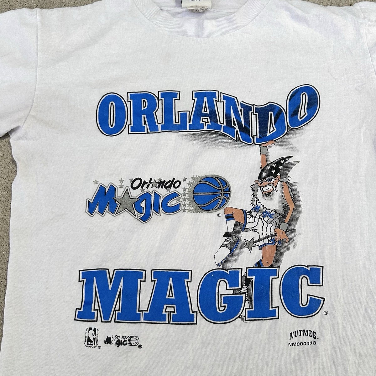 Vintage 90s Orlando Magic Wizard Shirt Size Youth Medium 19x23 NBA