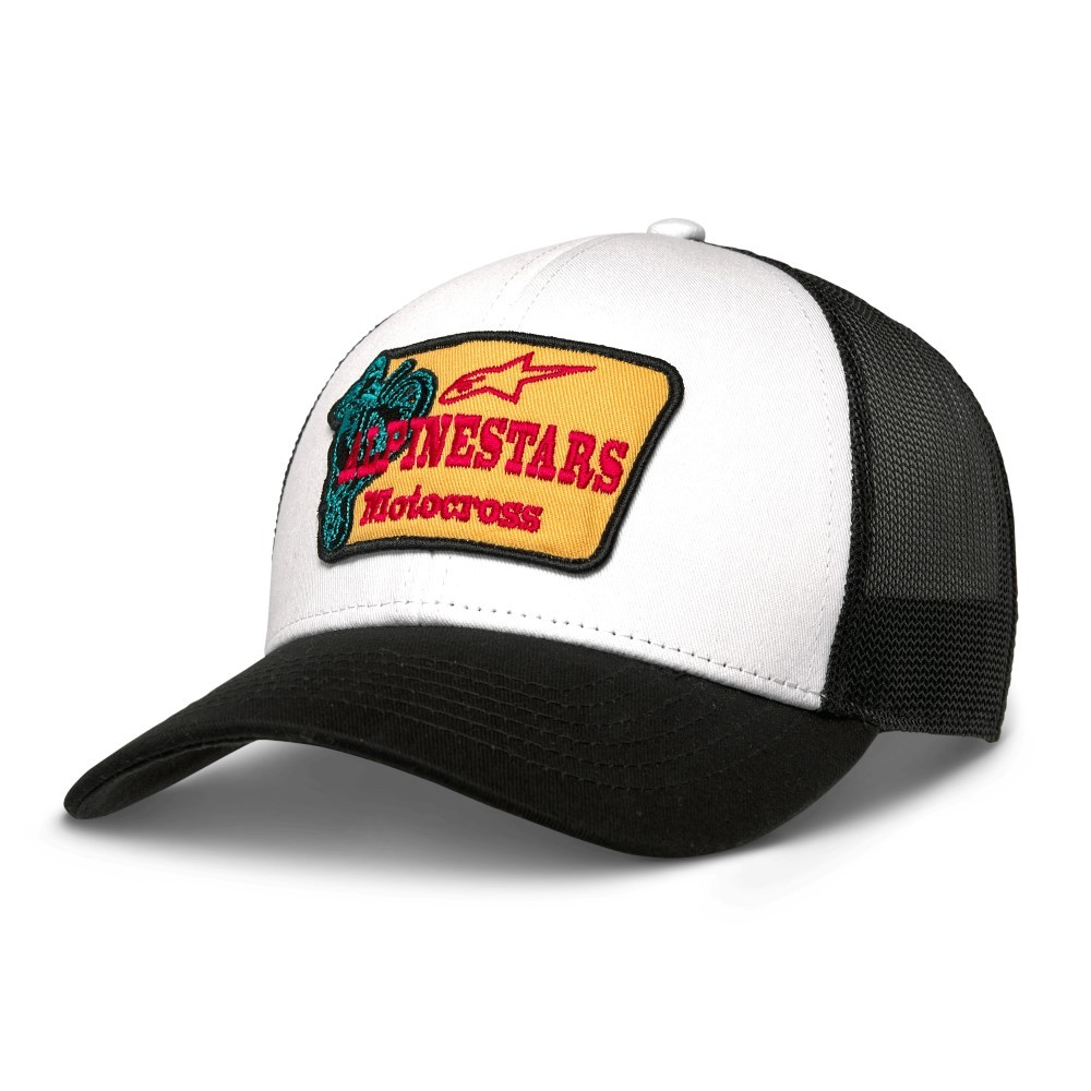 Alpinestars Hardware Trucker Cap Baseball Hat White Black