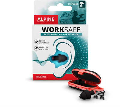 Alpine Worksafe Gehörschutz   Wiederverwendbare Lärmschutz-Ohrstöpsel Für Arbeit