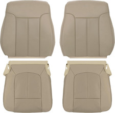 Tan Perforated Leather Seat Covers For Ford F250 F550 Lariat 2011-2016