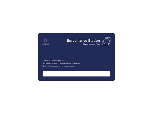 Synology CLP8 Camera License Pack - 1 code to connect up to 8 IP cameras - Picture 2 of 4