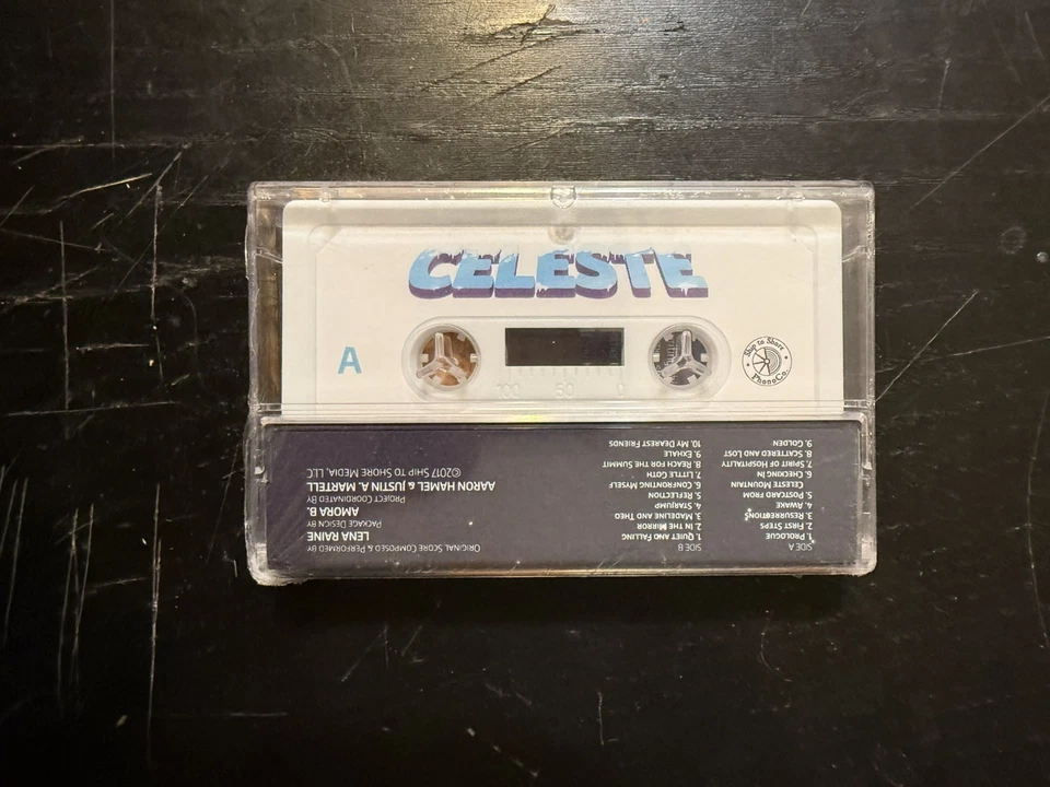 Celeste Cassette Tape VGM Video Game Soundtrack White Limited Run Games LRG Rare - Image 3 of 4
