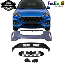 New Front Bumper Cover Kit Fits 2023 2024 Ford Escape