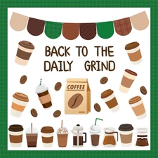 115Pcs Back to School Bulletin Board Classroom Decoration, Back to the Daily Gri