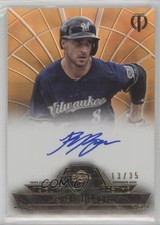 2014 Topps Tribute to the Pastime Auto Sepia 13/35 Ryan Braun #TPT-RB Auto a8r
