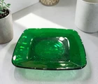 Vintage Anchor Hocking Charm Forest Green Glass Dinner Plate 8.25”