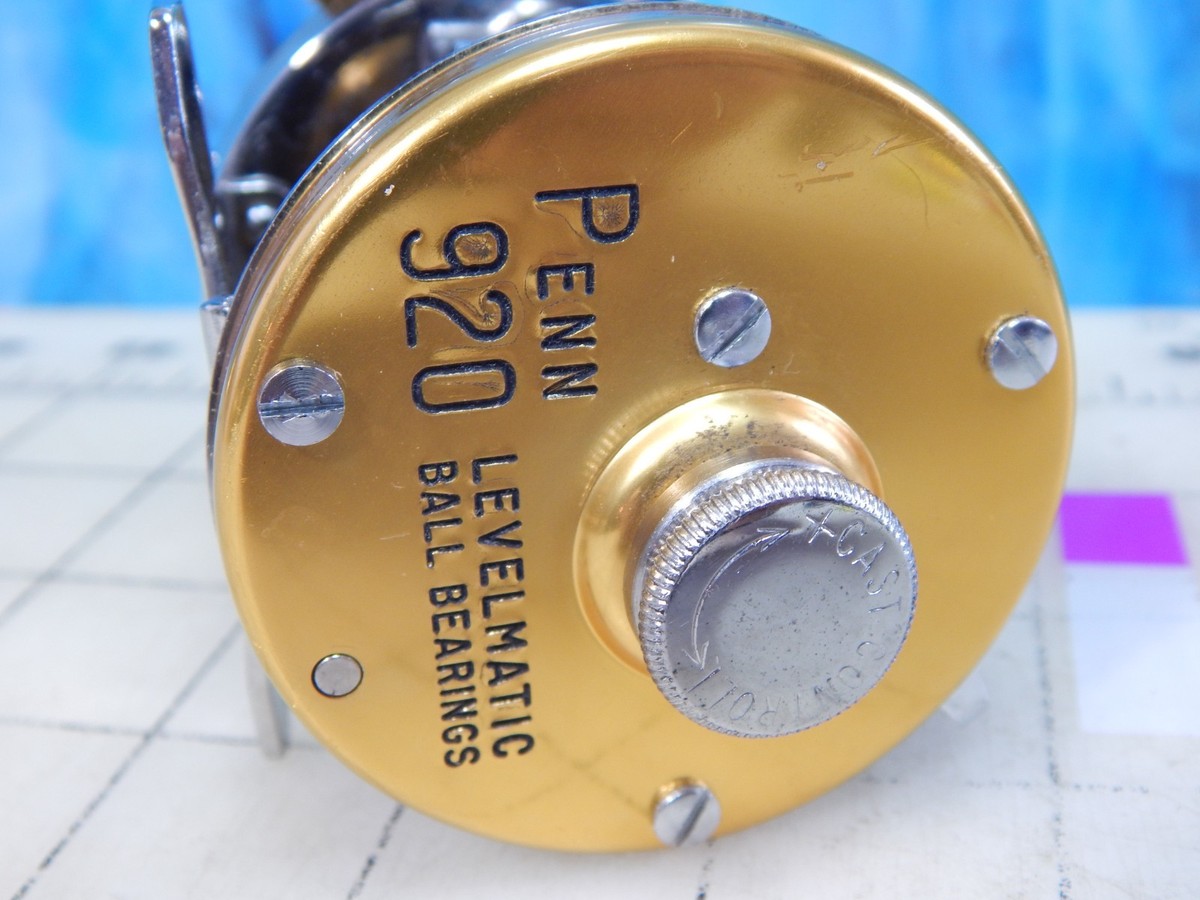 Vintage Penn 920 Levelmatic Ball Bearing Levelwind Trolling Bait
