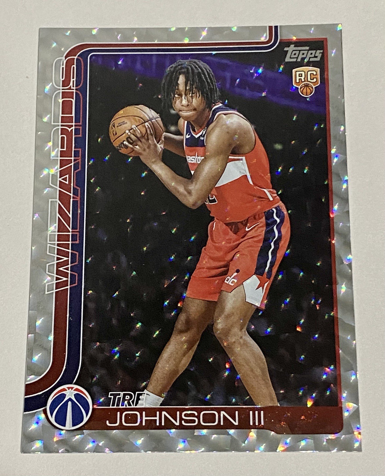 2025-26 Topps - Tre Johnson #206 Crackleboard Foil (RC)