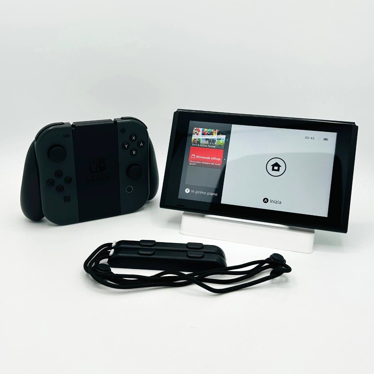 Nintendo Switch V2 Joy-Con Grigi Console Dock Accessori Loose No Drift Testata