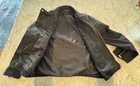 H&M Men's Navy and Black Biker Jacket Long Sleeve Zipper Pockets Black Navy 40R — photo 3