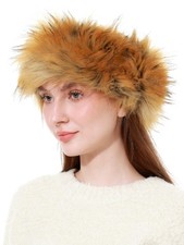 Faux Fur Headband For Women Winter Earwarmer Earmuff With Elastic Band