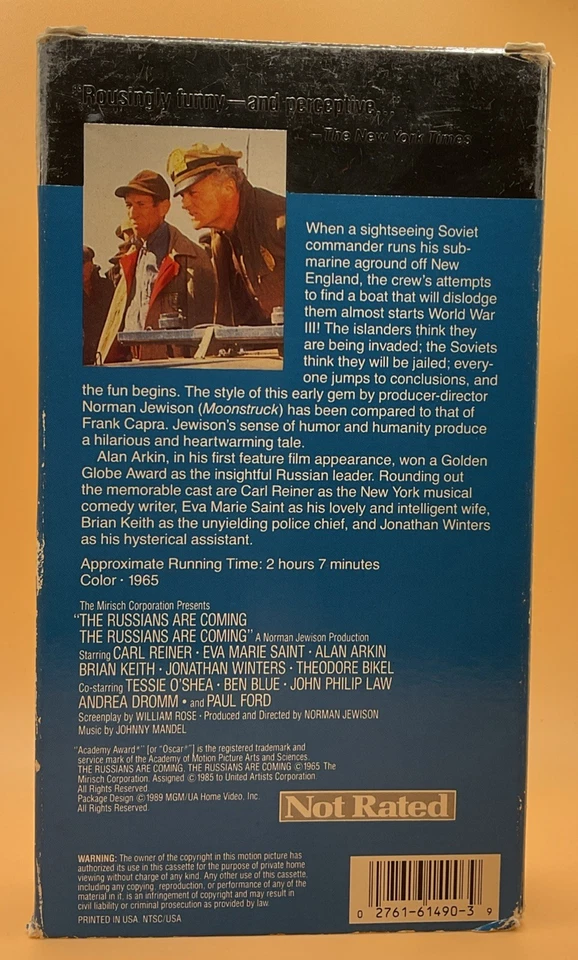 The Russians Are Coming, the Russians Are Coming VHS 1965, 1989 *Buy 2 Get 1* - Image 2 of 3